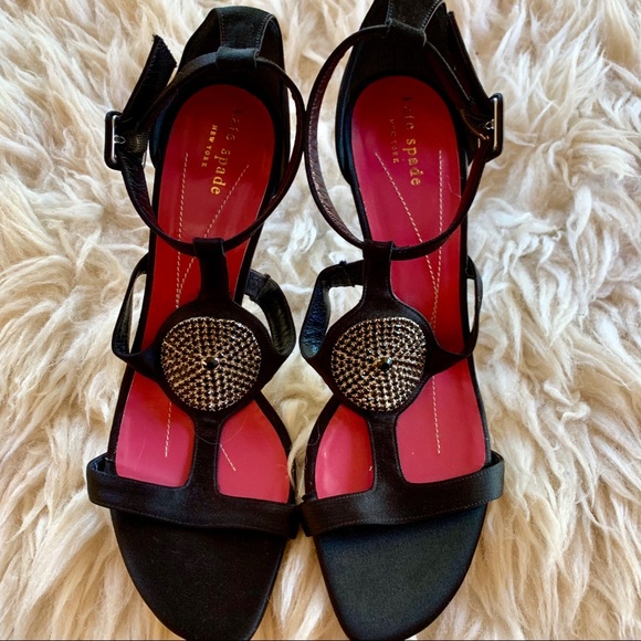 kate spade Shoes - NWT Kate Spade T-strap Rhinestone Heel